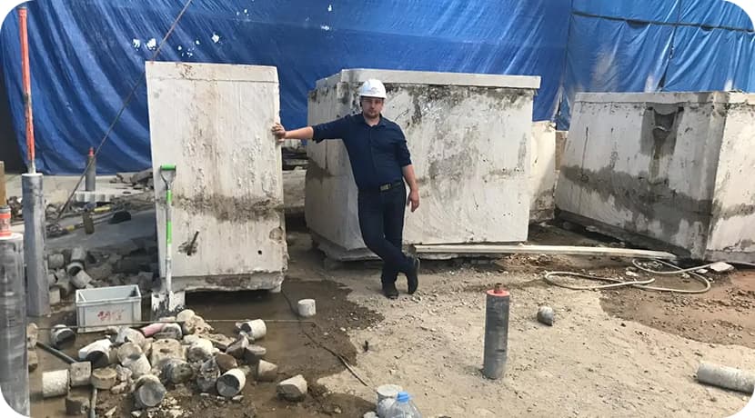 concrete blocks