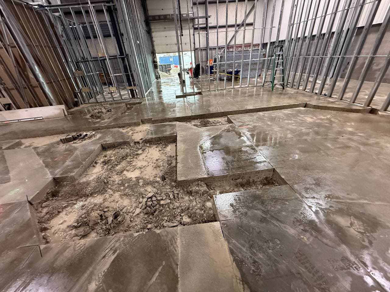 Cutting Cement Slab