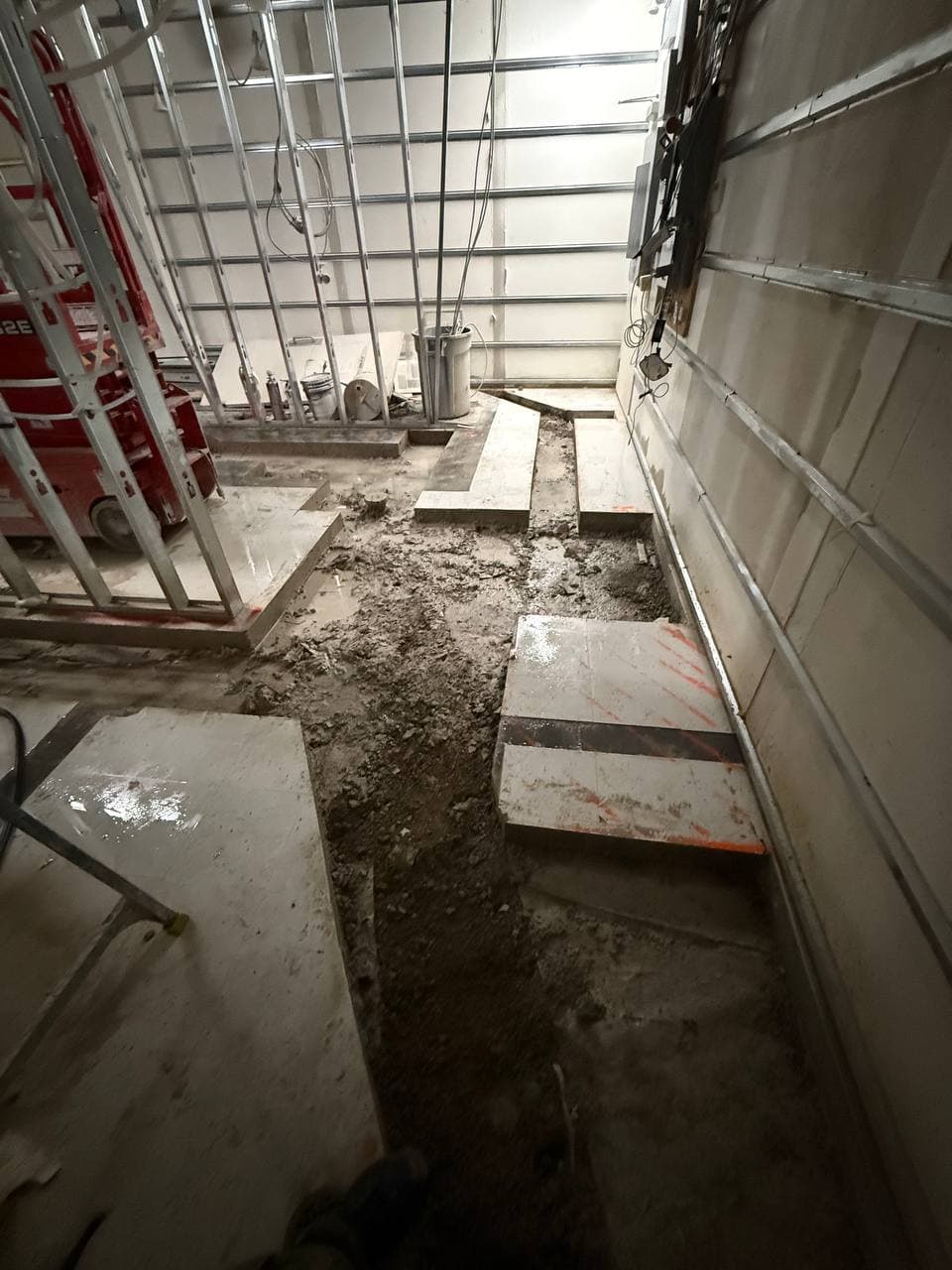 concrete slab cutting