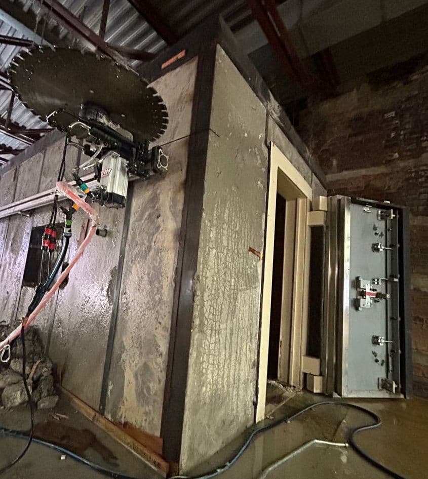 Bank Vault Door Removal