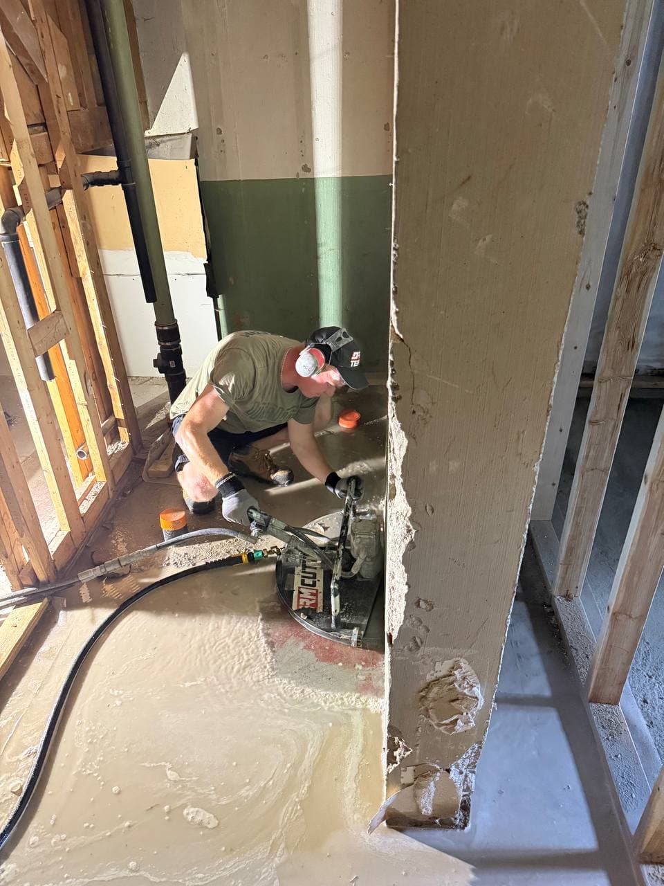 concrete wall removal