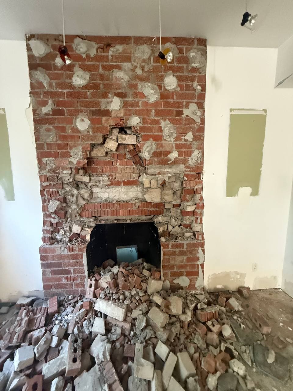 fire place demolition