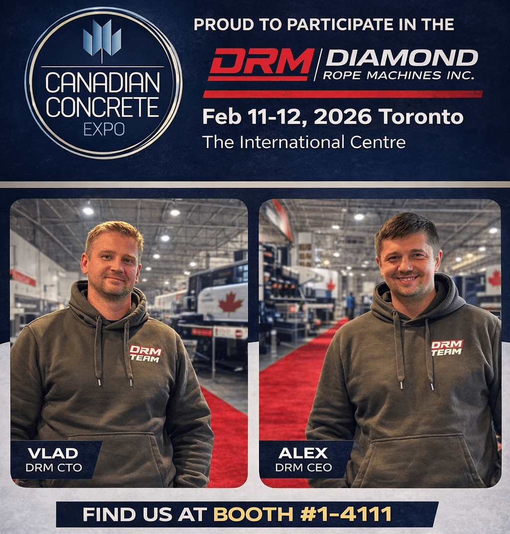 Concrete Cutting Toronto — Meet DRM at Canadian Concrete Expo 2026